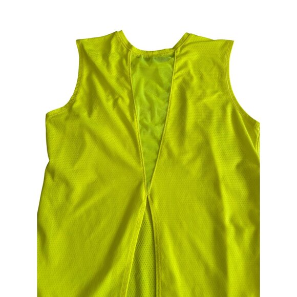 LUCKY IN LOVE X Bethanie Mattek Sands Court Worn Yellow Tank Top Size Small - Picture 2 of 7